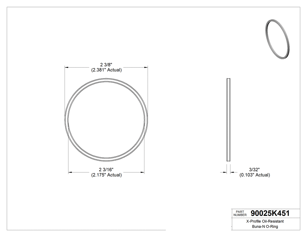 Technical drawing - 90025K451